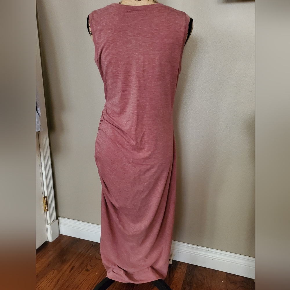 Long Maxi Ruche Dress - Picture 2 of 3